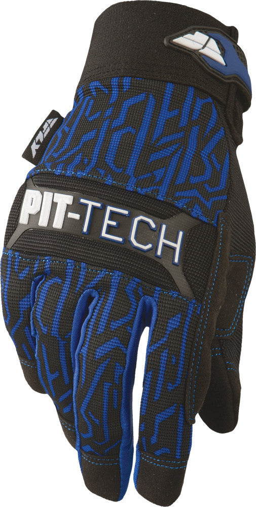 FLY RACING Pit Tech Pro Gloves Blue Sz 9 365-05109