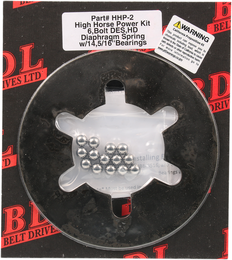 BELT DRIVES LTD. Diaphragm Spring Plate - 5/16" bearings (14) HHP-2