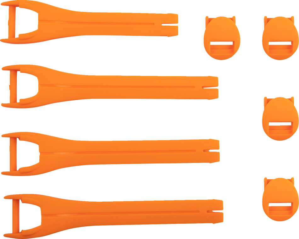 MOOSE RACING Qualifier Boot Strap Kit - Orange - Size 7-9 3430-1014