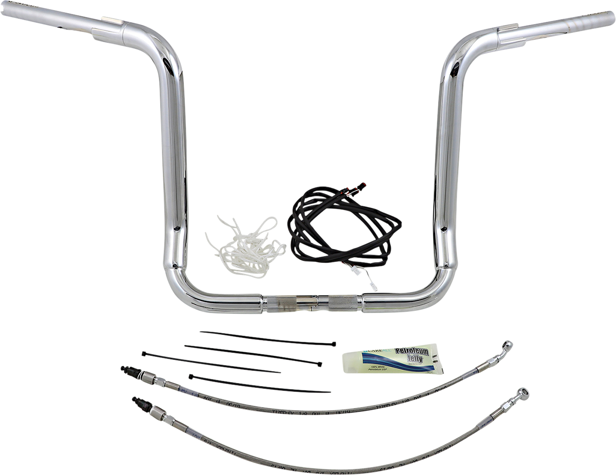 FAT BAGGERS INC. Handlebar Kit - Rounded Top - 16" - Chrome 809516