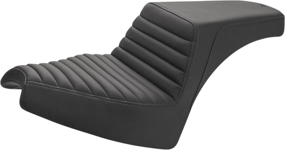 SADDLEMEN Step Up Seat - Front Tuck-n'-Roll/Rear Smooth - Black - Chief I21-04-171