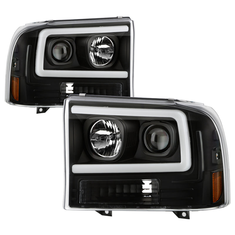 Spyder Ford F-250 99-04/Excursion 00-04 1 Piece LED Headlights - Black PRO-YD-FF25099V2PL-BK 5088062