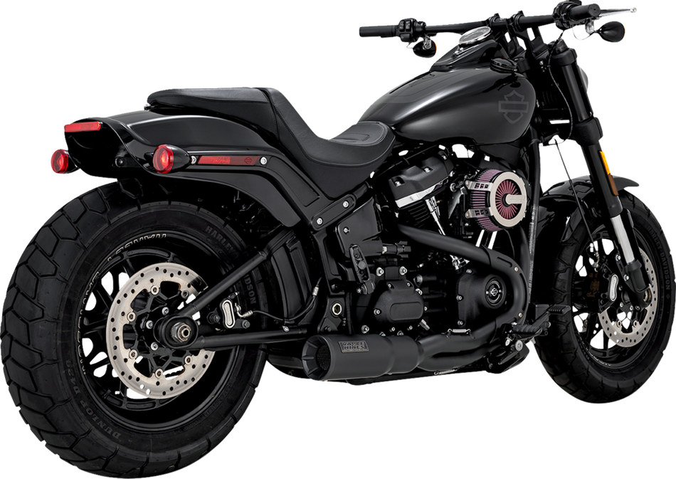 VANCE & HINES 2-into-1 Hi-Output Short Exhaust System - Stainless Steel - Black 47331