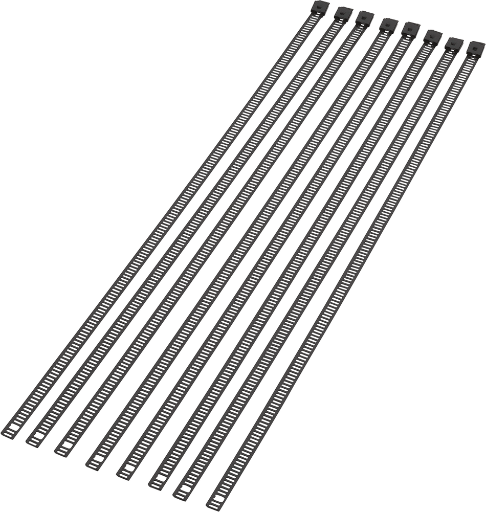 MOOSE RACING Cable Tie - Black - 14" - 8 Pack 304-0516