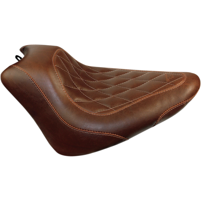 MUSTANG Seat - Wide Tripper Solo - without Backrest - Diamond - Brown 76766