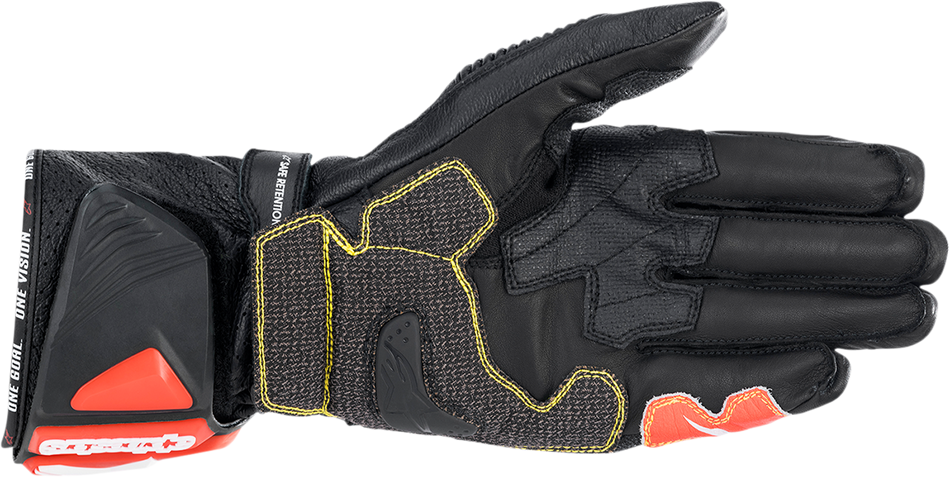 ALPINESTARS GP Tech v2 Gloves - Black/White/Fluo Red - 3XL 3556622-1231-3X