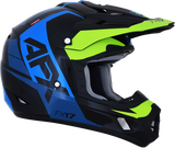 AFX FX-17 Helmet - Aced - Blue/Lime - Large 0110-6501