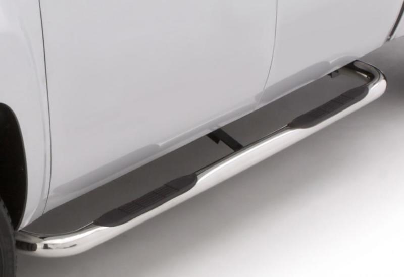 Lund 05-23 Nissan Frontier Crew Cab 3in. Round Bent SS Nerf Bars - Polished