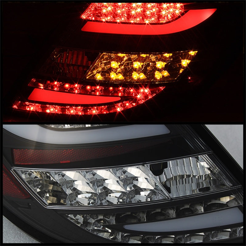 Spyder Mercedes Benz W204 C-Class 11-14 LED Tail Lights - Blk ALT-YD-MBZC11-LED-BK 5072733