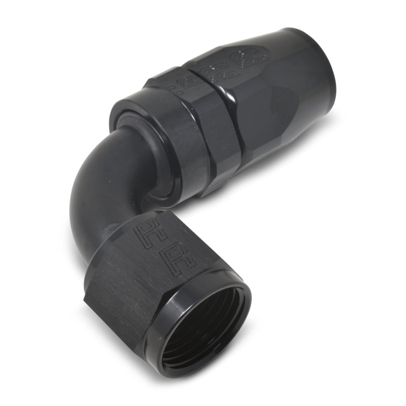 Russell Performance -8 AN Black 90 Degree Full Flow Hose End 610175