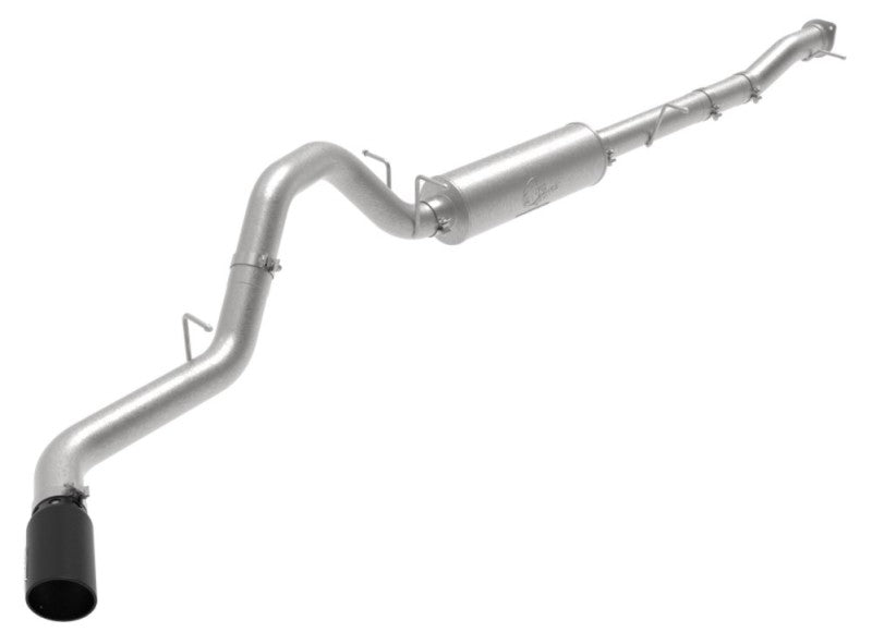 aFe Large Bore-HD 3in 409SS DPF-Back Exhaust System w/ Polished Tip RAM 1500 20-21 V6-3.0 49-42080-P