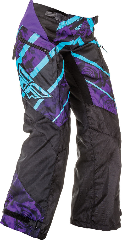 FLY RACING Women's Kinetic Over-Boot Pant Purple/Blue Sz 20 369-65100