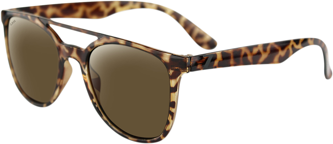 ZAN HEADGEAR Levee Sonnenbrille - Braune Schildpattoptik - Braun EZLE001 