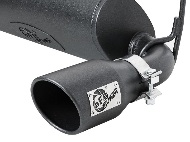 aFe Rebel Series 409 Stainless Steel Cat-Back Exhaust 18-21 Jeep Wrangler JL 2.0L (t) - Black Tip 49-48096-B