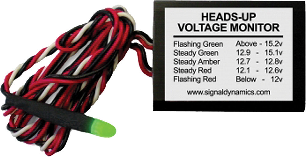 SDC Heads-Up Voltage Monitor 2-1/4x1-5/8-5/8" 1050