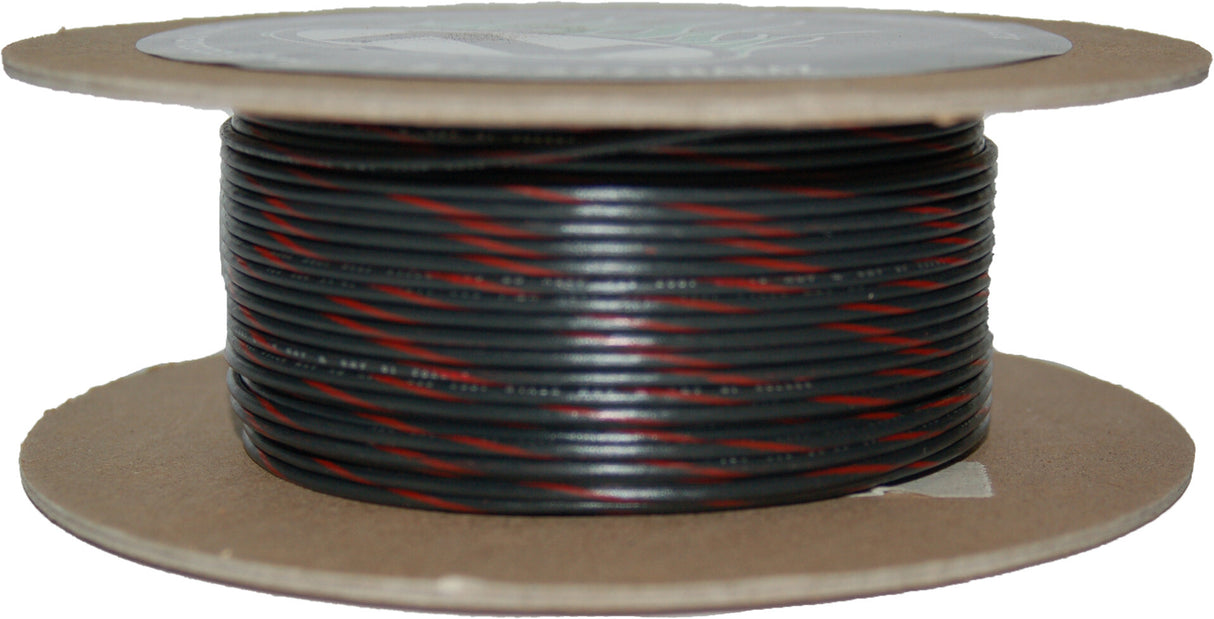 NAMZ CUSTOM CYCLE#18-Gauge Black/Red Stripe 100' Spool Of Primary WireNWR-02-100