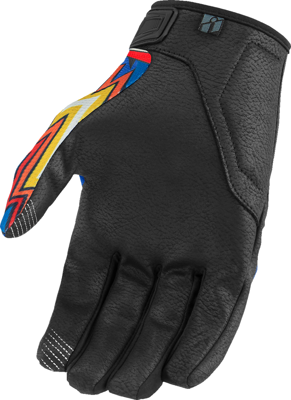 ICON Hooligan™ Flyboy CE Gloves - Blue - Small 3301-4709