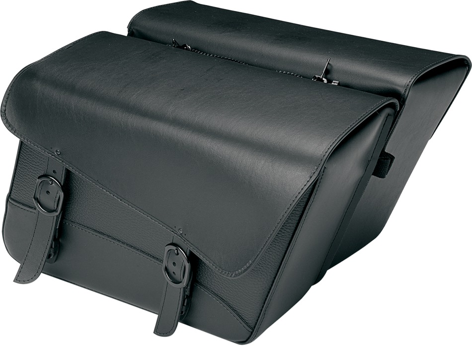 WILLIE & MAX LUGGAGE Compact Black Jack Saddlebag - Slant - Large 59589-00