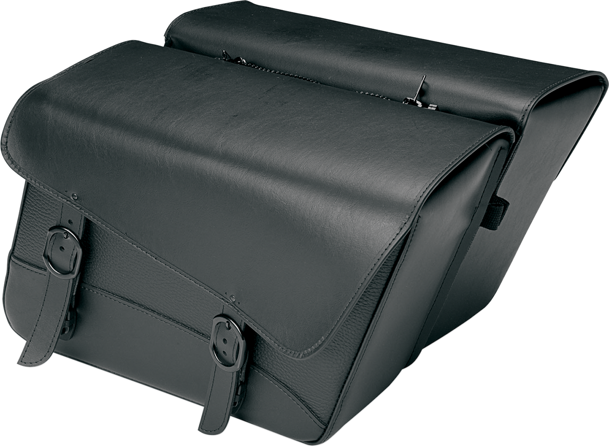 WILLIE & MAX LUGGAGE Compact Black Jack Saddlebag - Slant - Large 59589-00