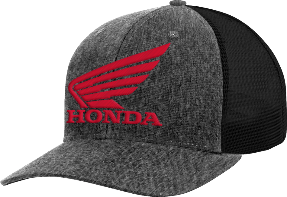 HONDA APPAREL Honda Trucker Hat - Charcoal/Red NP21A-H3163