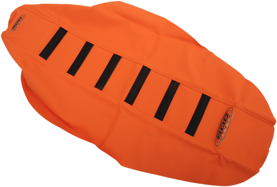 Funda de asiento SDG de 6 canales - Costillas negras/parte superior naranja/laterales naranjas 95929KOO 