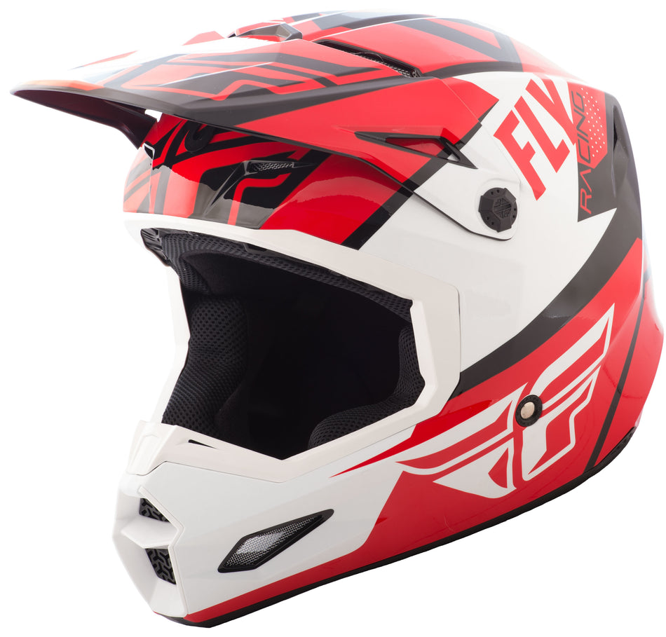FLY RACING Elite Guild Helmet Red/White/Black Lg 73-8602-7-L