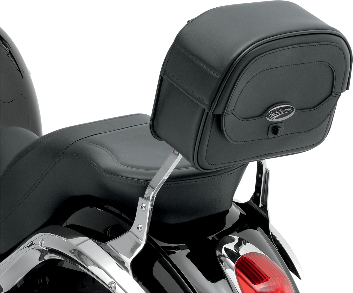 SADDLEMEN Large Cruis'n Sissy Bar Bag - Black 3503-0049