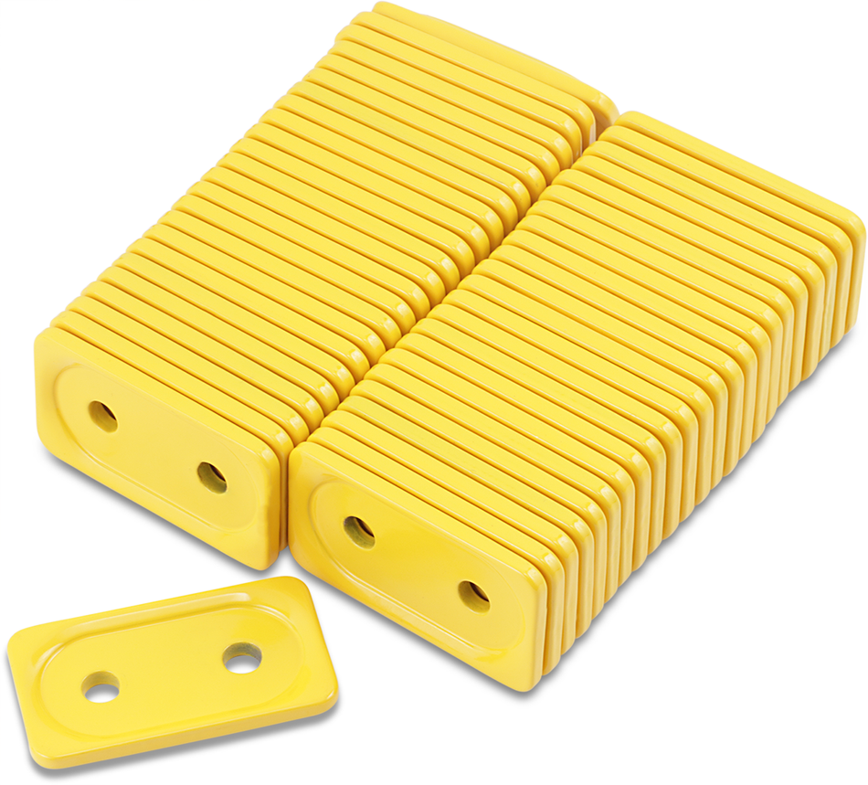 WOODY'S Support Plates - Yellow - Double - 48 Pack ADG-3800-48