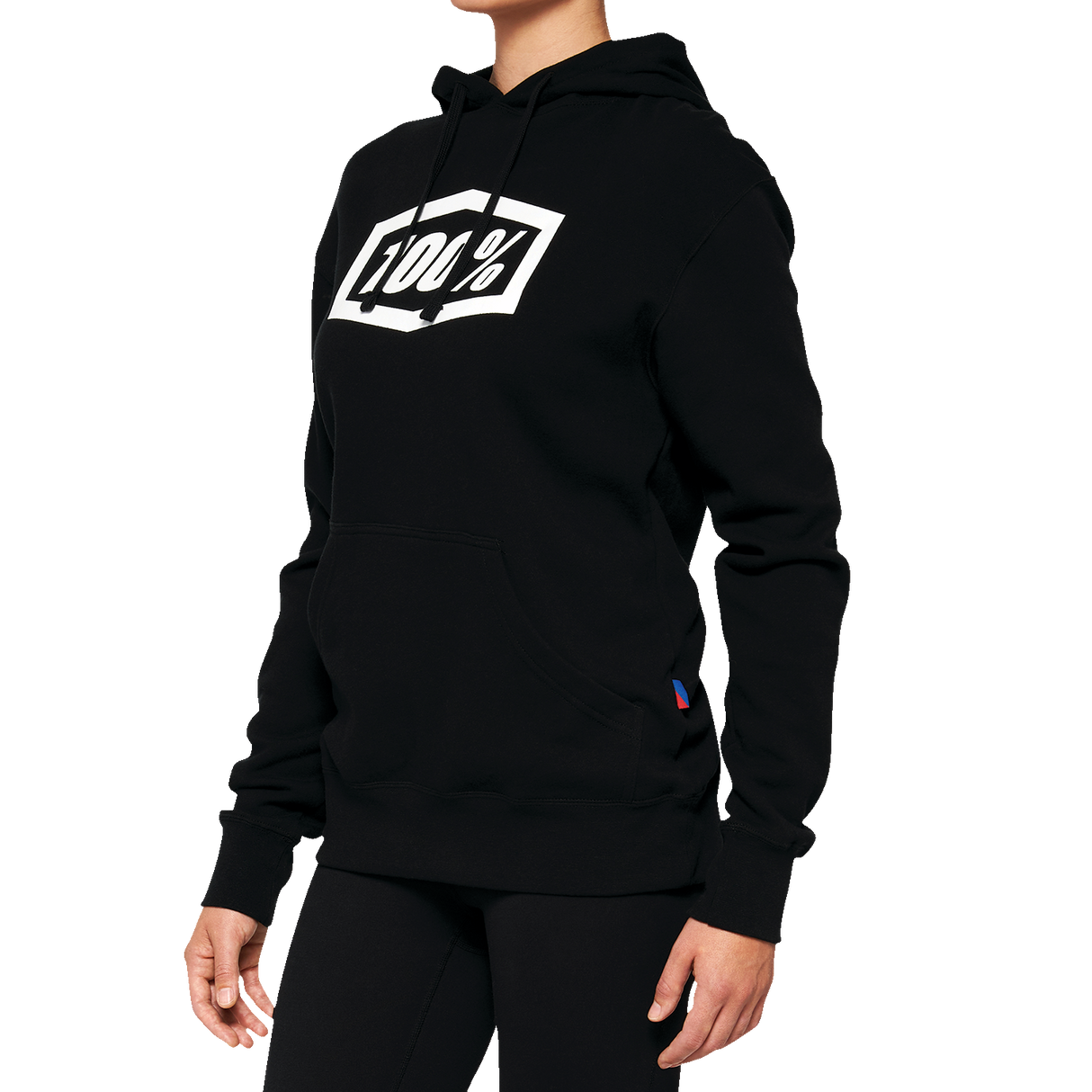 100% Women's Icon Hoodie - Black - Small 20031-00000