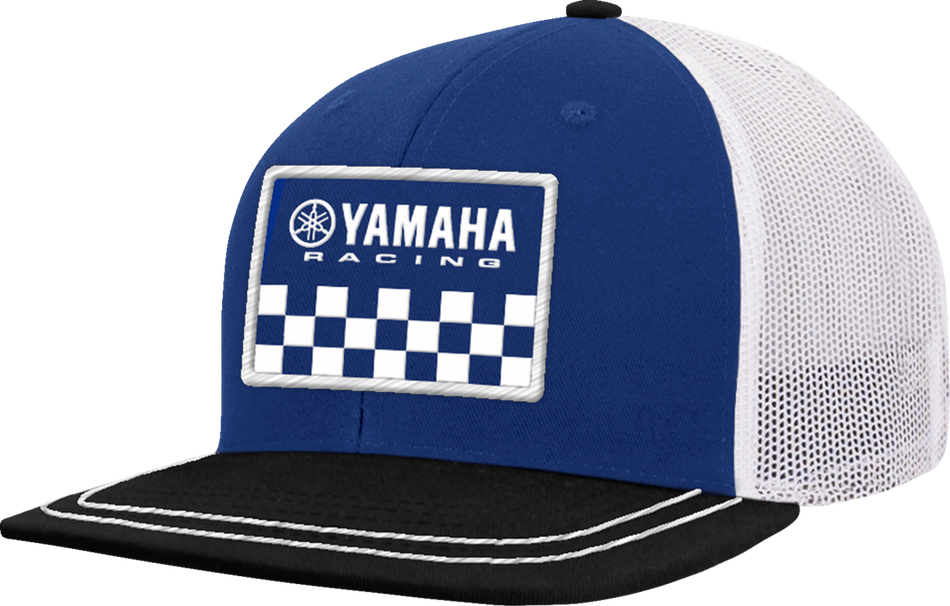 YAMAHA APPAREL Yamaha Racing Hat - Flat Bill - Black/Blue NP21A-H3198