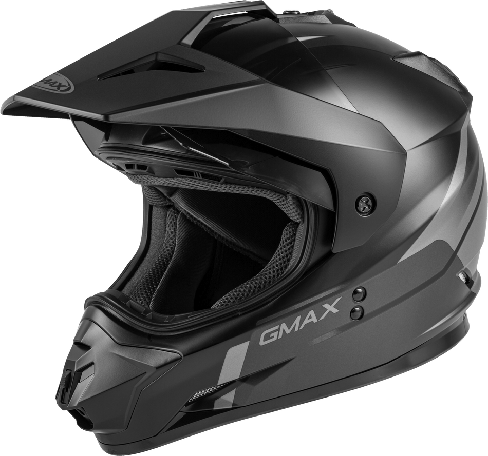 GMAX Gm-11 Dual-Sport Scud Helmet Matte Black/Grey Lg G1113506