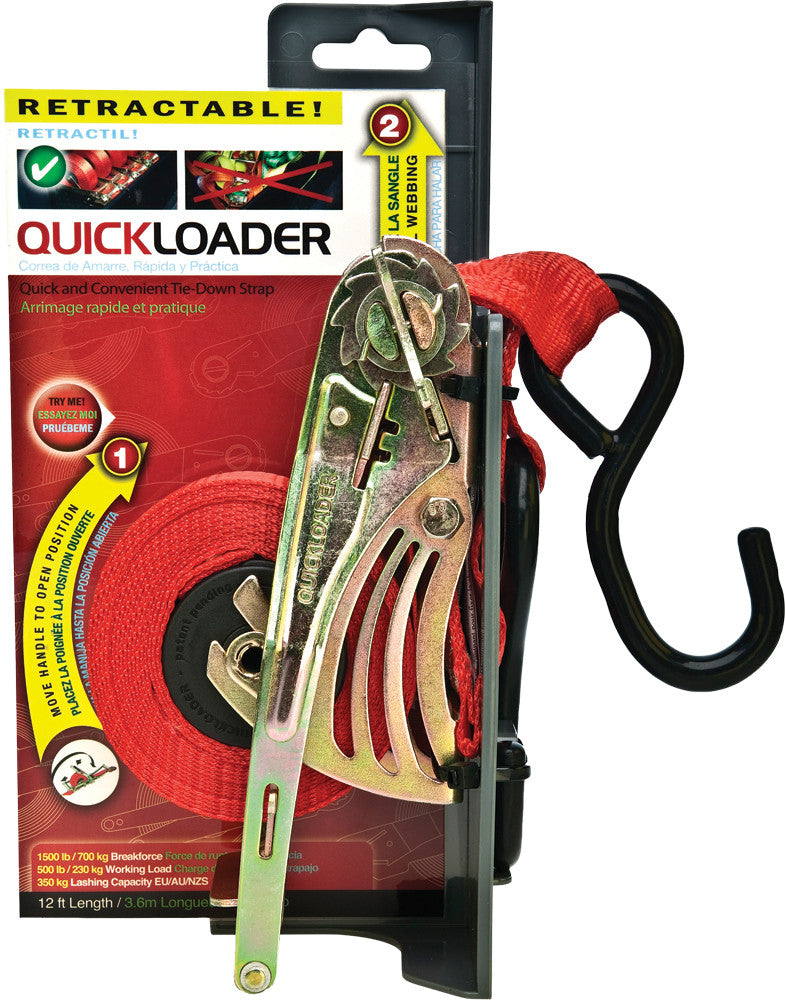 QUICKLOADER Tiedown Red 1500lb 12' QL150003