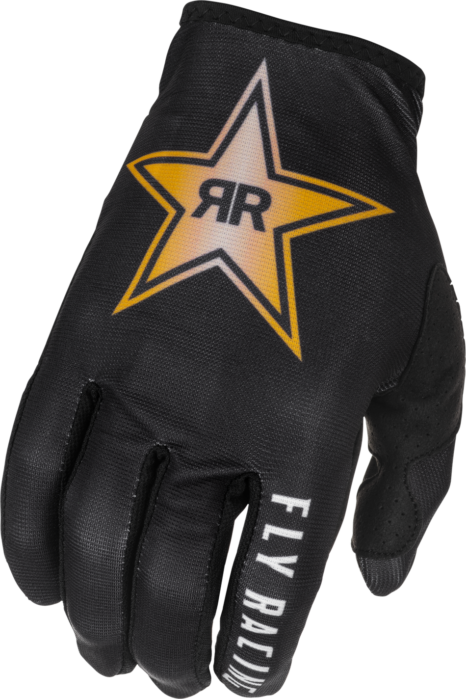 FLY RACING Lite Rockstar Gloves Black/Gold 2x 374-0132X