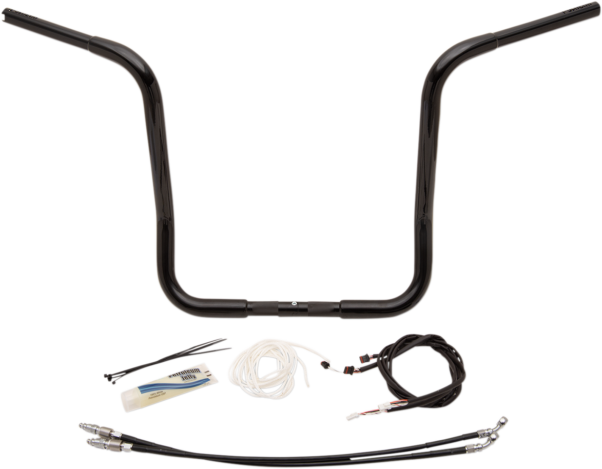 FAT BAGGERS INC. Handlebar Kit - Rounded Top - 16" - Black 909516-B