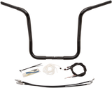 FAT BAGGERS INC. Handlebar Kit - Rounded Top - 16" - Black 909516-B