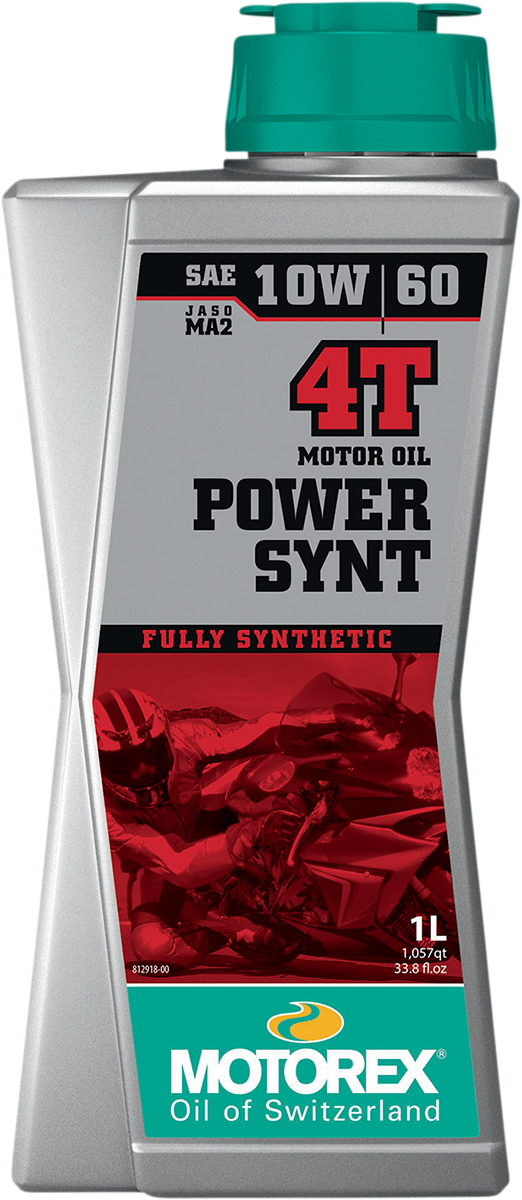MOTOREX Power Synt 4T Engine Oil - 10W-60 - 1L 198473