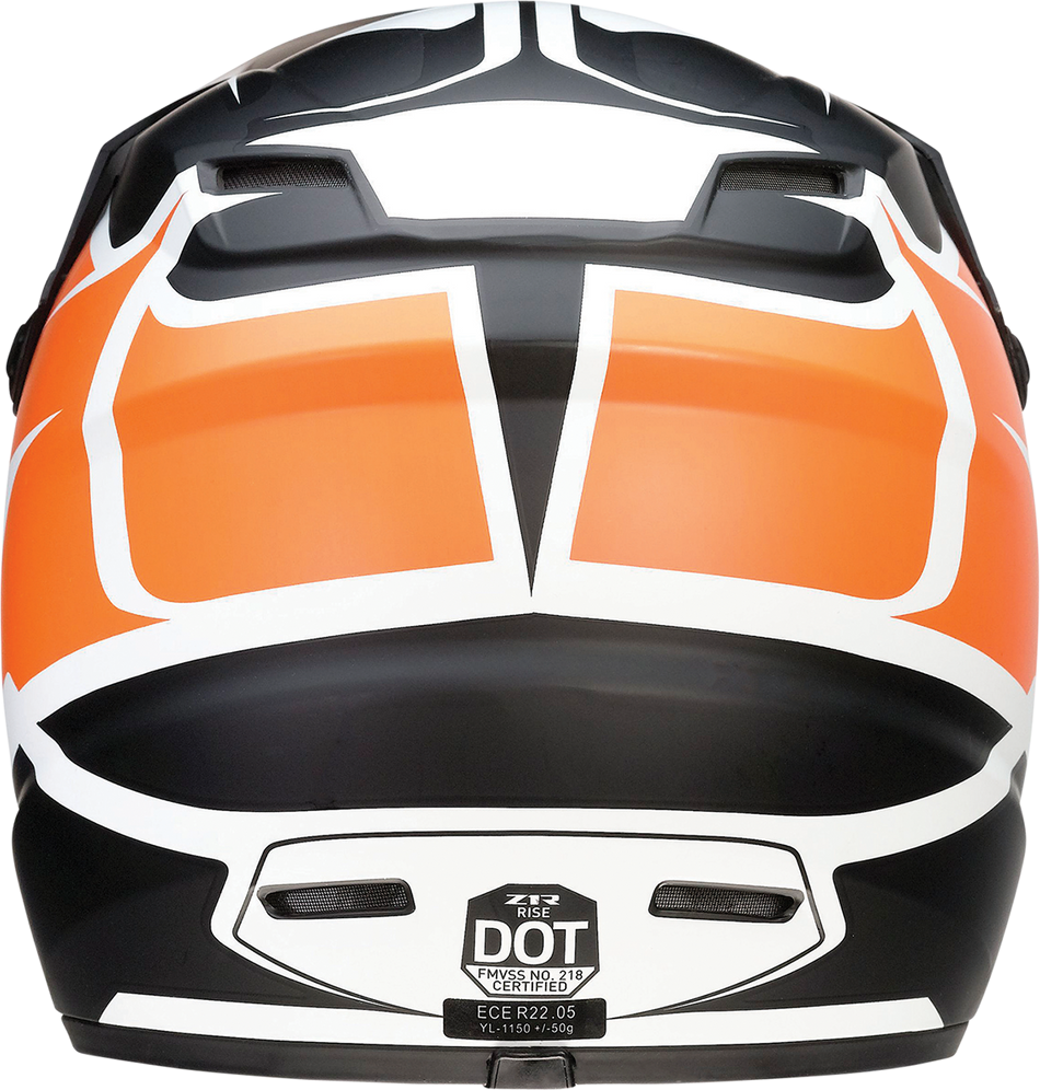 Z1R Youth Rise Helmet - Flame - Orange - Large 0111-1444