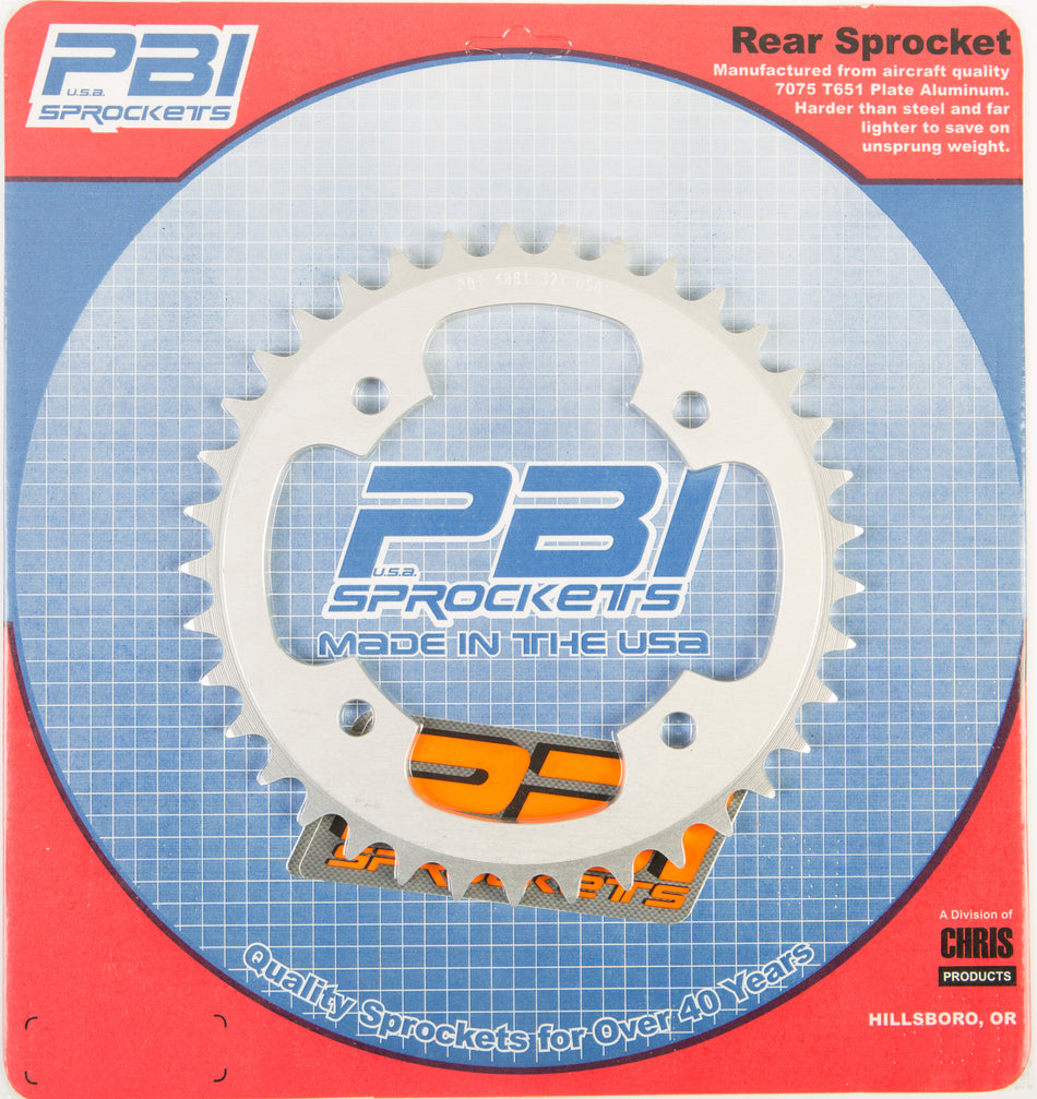 PBIRear Sprocket Aluminum 37t-520 Kaw4081-37-3