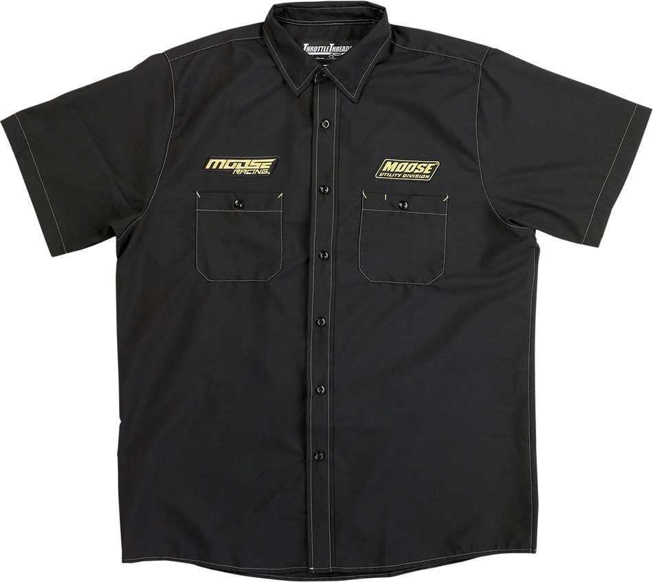 MOOSE RACING Moose Racing Shop Shirt - Black - Medium MSR01S8RDMD