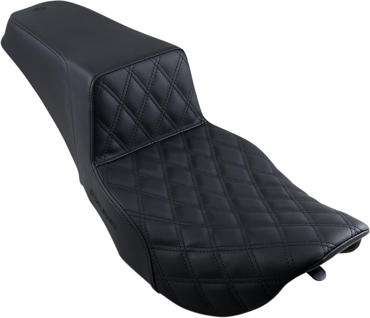 SADDLEMEN Step-Up Seat - Front Lattice Stitch - Black 897-06-172