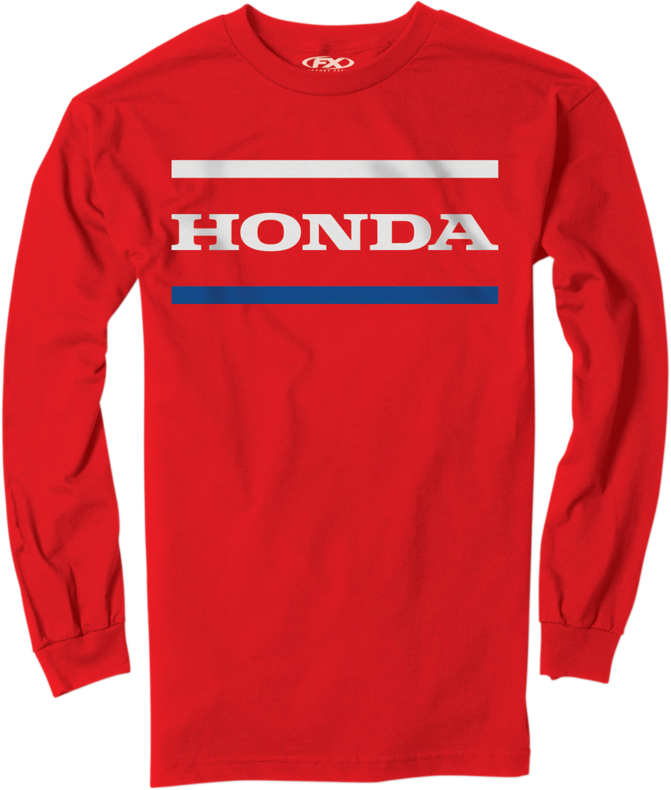FACTORY EFFEX Honda Stripes Long-Sleeve T-Shirt - Red - Medium 23-87312