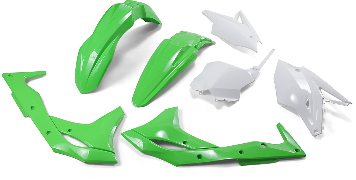 Kit de carrocería de repuesto UFO - OEM Verde/Blanco KAKIT225-999A 