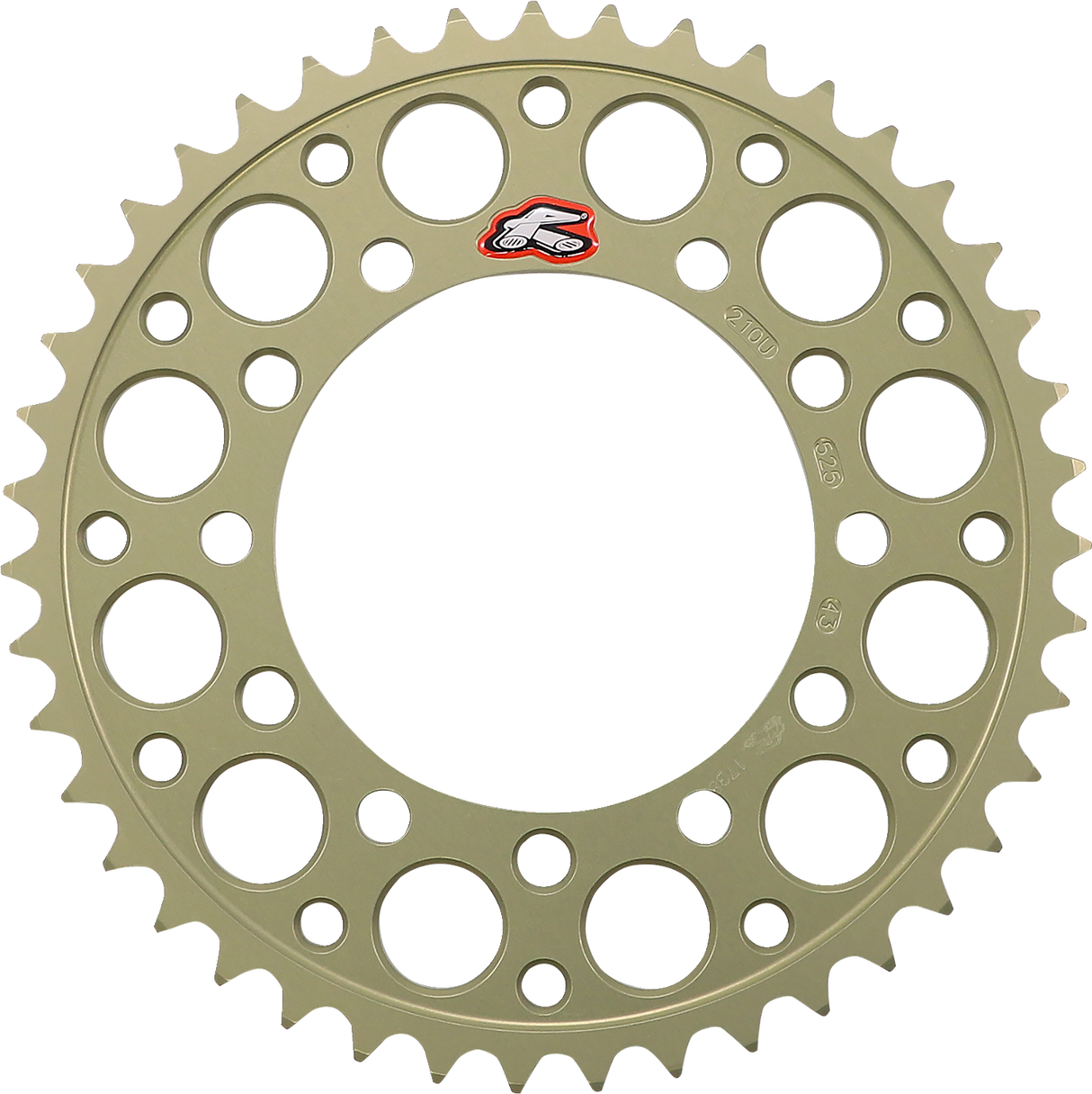 RENTHAL Rear Sprocket - Aluminum - 43 Tooth 210U-525-43P-HA