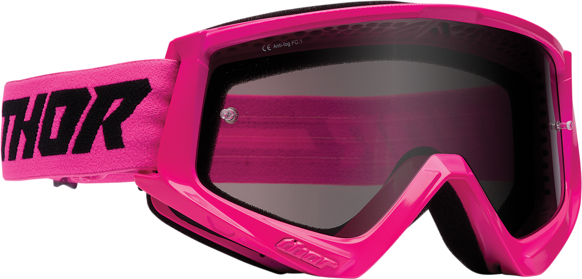 THOR Combat Sand Schutzbrille - Racer - Flo Pink/Schwarz 2601-2700 