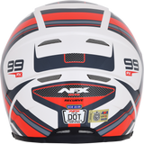 AFX FX-99 Helmet - Recurve - Pearl White/Red - Medium 0101-11127