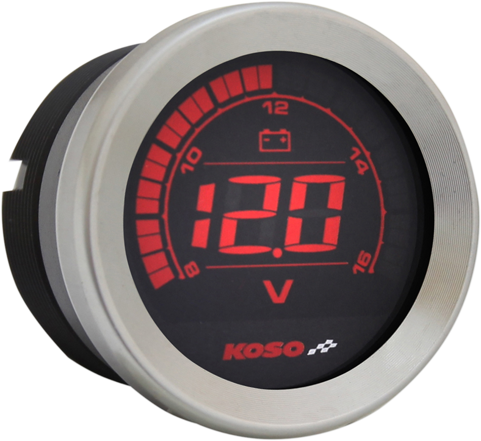 KOSO NORTH AMERICA 2" Voltmeter Gauge - Chrome BA050300