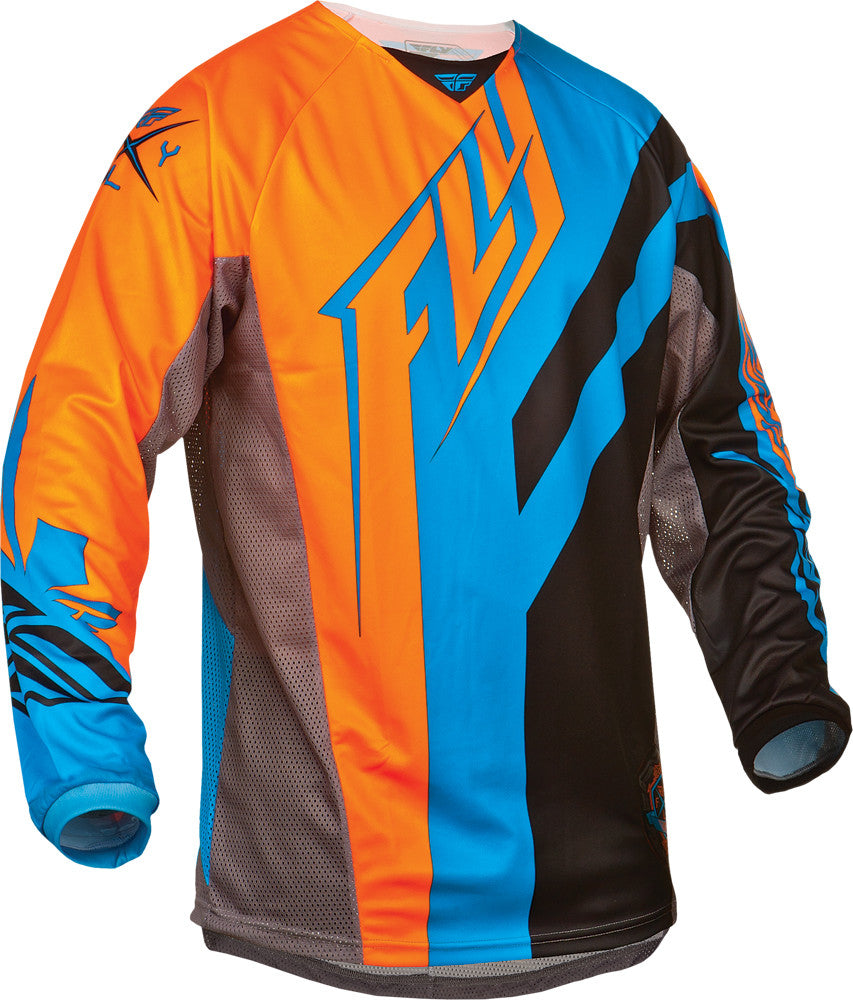 FLY RACING Kinetic Division Jersey Black/Blue/Orange 2x 368-5212X
