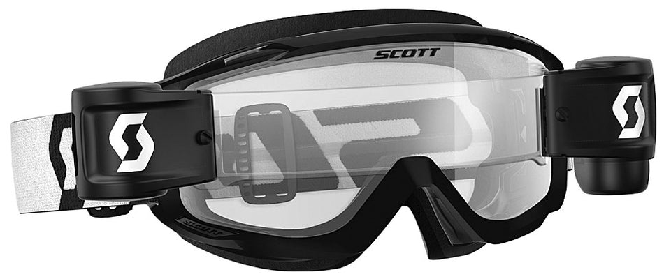 SCOTT Split Otg Wfs Goggle Black/White W/Clear Lens 268190-1007113