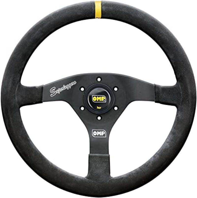 OMP Velocita Superleggero Suede Leather 350mm Diameter Steering Wheel Black OD0-2020-071