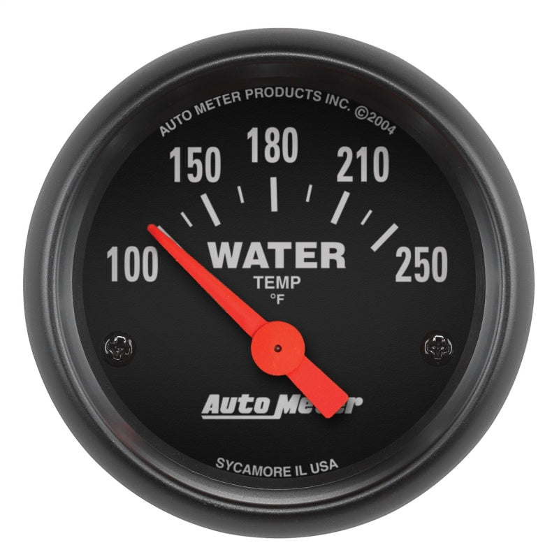 Autometer Z-Series 52mm 100-250 Degrees F. SSE Water Temp Gauge 2635